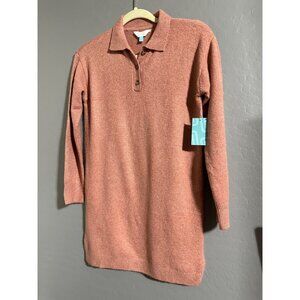 Stitch Market & Spruce Girls Polo Neck Long Sleeve Knitwear Dress Size 8/10 NWT